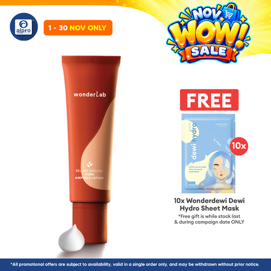 WonderLab BEL-AEK Ageless PDRN Ampoule Lotion 50mL | Boost Renewal & Firmness