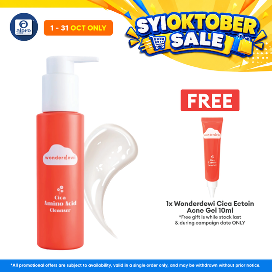 WonderDewi Cica Amino Acid Cleanser 100mL | Ideal for Sensitive Skin