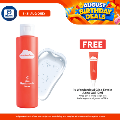 WonderDewi Cica Hyaluronic Toner 150mL | Instant Relief Effect & Soothe Skin WonderDewi