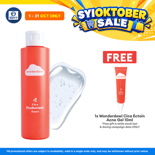 WonderDewi Cica Hyaluronic Toner 150mL | Instant Relief Effect & Soothe Skin