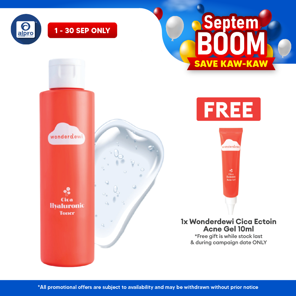 WonderDewi Cica Hyaluronic Toner 150mL | Instant Relief Effect & Soothe Skin WonderDewi