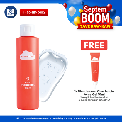 WonderDewi Cica Hyaluronic Toner 150mL | Instant Relief Effect & Soothe Skin WonderDewi
