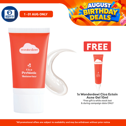 WonderDewi Cica Probiotic Moisturizer 50mL | Intense Hydration & Lightweight WonderDewi