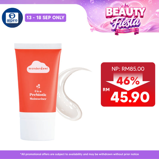 WonderDewi Cica Probiotic Moisturizer 50mL | Intense Hydration & Lightweight