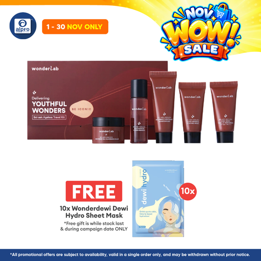 WonderLab BEL-AEK Ageless Travel Kit Packed Set 5s | Quick Skin Care On The Go