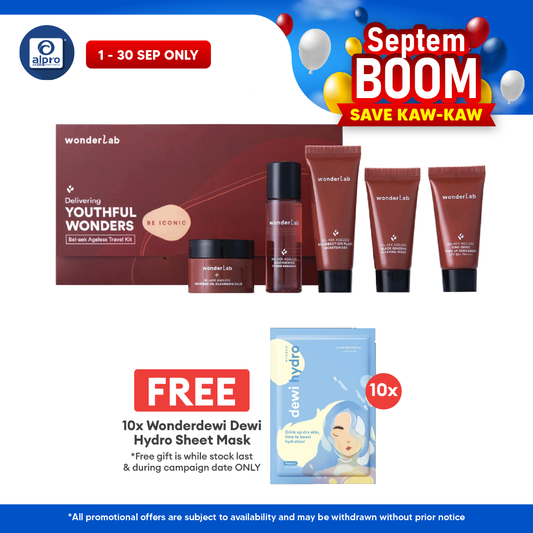 WonderLab BEL-AEK Ageless Travel Kit Packed Set 5s | Quick Skin Care On The Go WONDERLAB