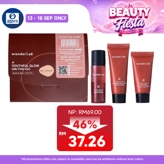 WonderLab BEL-AEK Ageless Basic Travel Kit Travel Kit 3s | Quick Skin Care On The Go