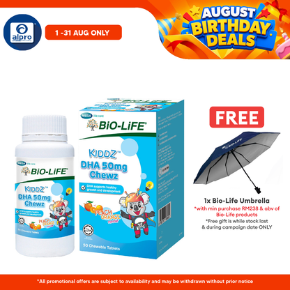 Bio-Life Kiddz DHA Chewz 50s | Supports Healthy Growth & Development Bio-life