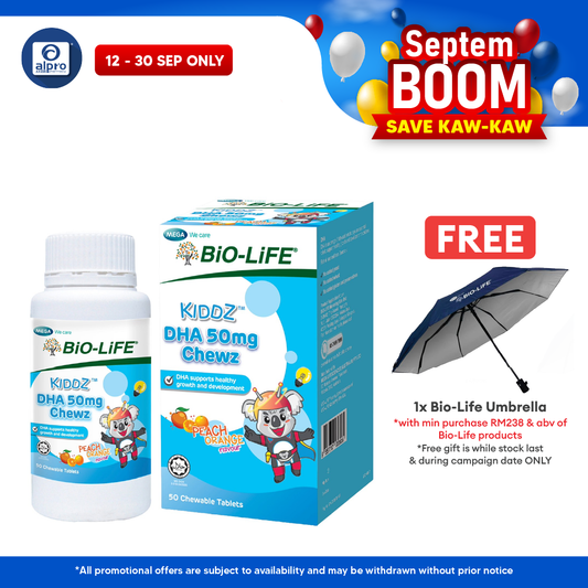BiO-LiFE Kiddz DHA Chewz 50s | Supports Healthy Growth & Development