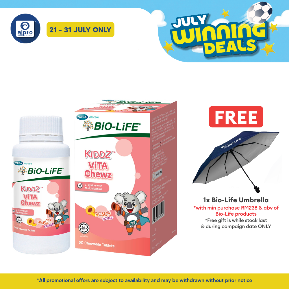Bio-Life Kiddz ViTA Chewz 50s | Support Daily Nutritional Requirement for Growing Kids Bio-life
