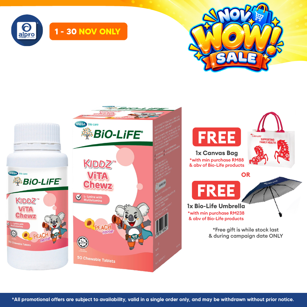 Bio-Life Kiddz ViTA Chewz 50s | Support Daily Nutritional Requirement for Growing Kids