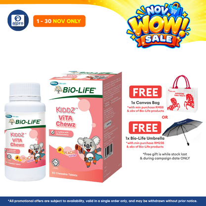 Bio-Life Kiddz ViTA Chewz 50s | Support Daily Nutritional Requirement for Growing Kids
