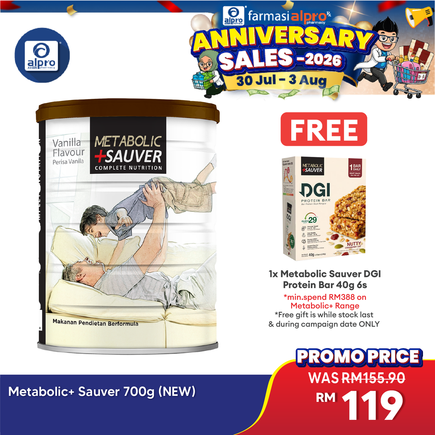 Metabolic+ Sauver 700g (NEW) Metabolic+