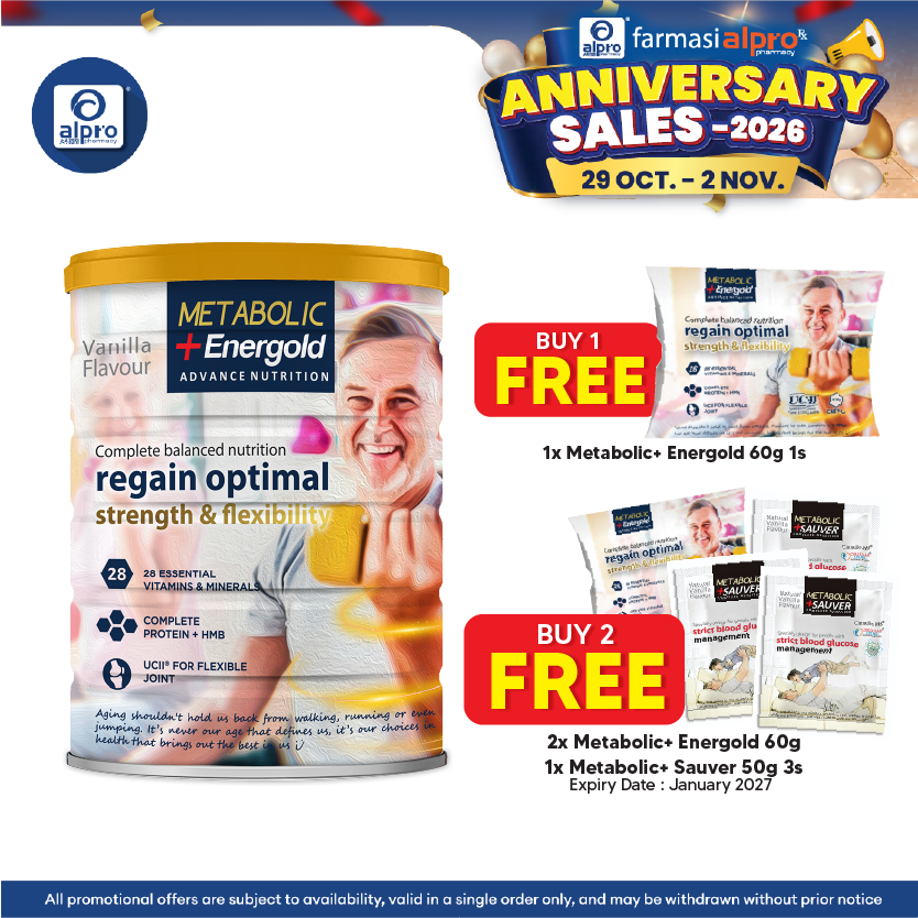 Metabolic+ Energold 850g (New) | Energy, Muscle & Joint Support