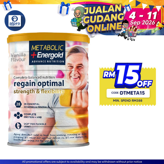 Metabolic+ Energold 850g (New) | Energy, Muscle & Joint Support Metabolic