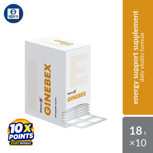 Biotective Ginebex 18 X 10s | Energy & Vitality Support Biotective