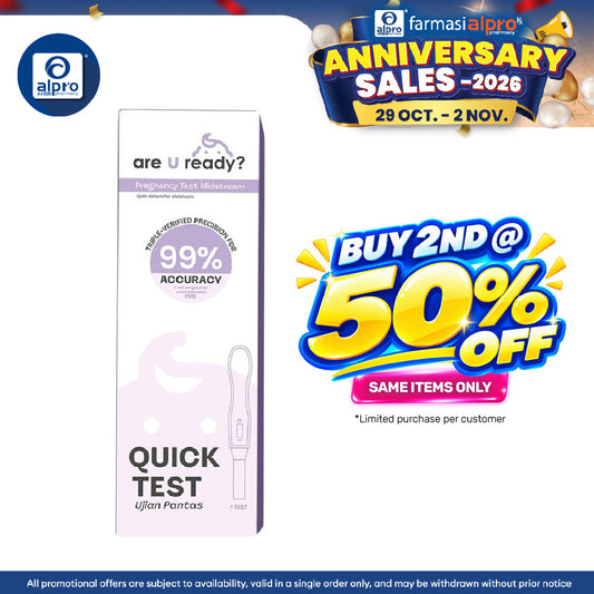"Are U Ready" Pregnancy Test UPT (Midstream) 1s | 99% Accuracy