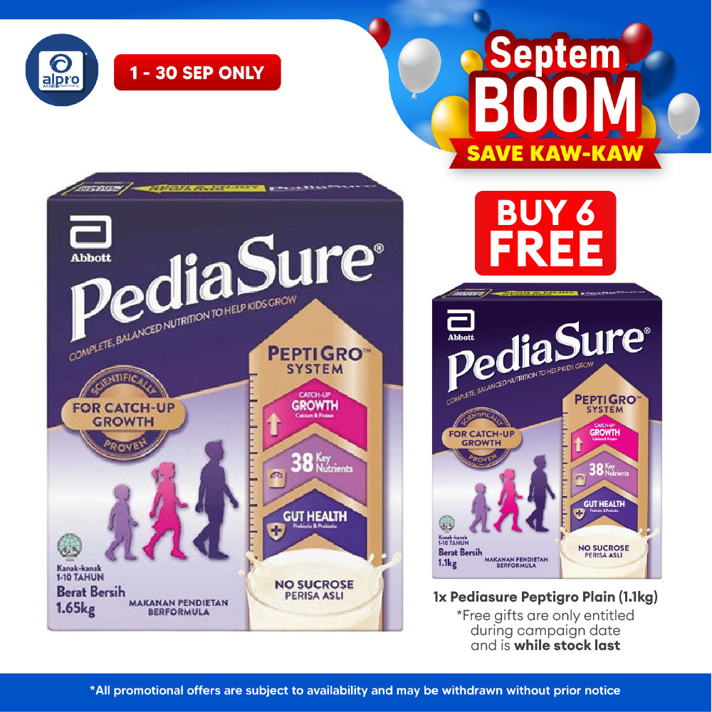 Abbott PediaSure PeptiGro Plain 1.65kg | Complete Nutrition for Growing Childre Pediasure