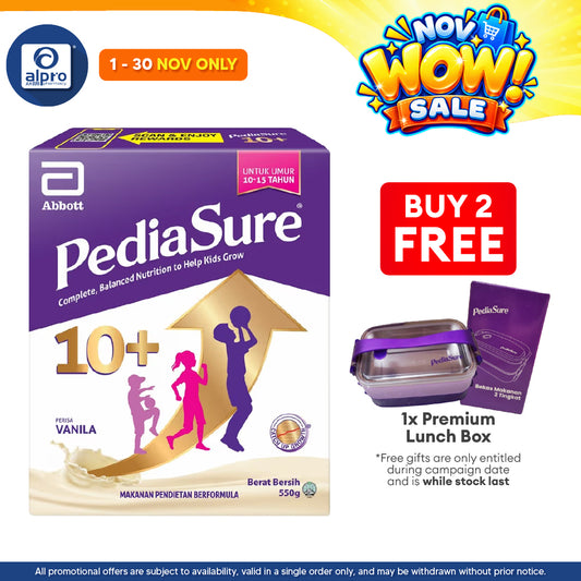 Abbott PediaSure 10+ Vanilla 550g | Complete Nutrition for Teens’ Daily Needs