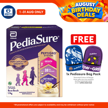 Abbott PediaSure PeptiGro Vanilla 1.1kg | Complete Nutrition for Growing Children Pediasure