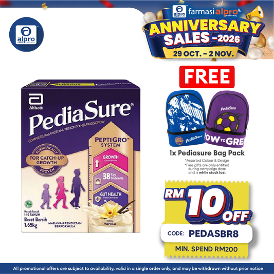 Abbott PediaSure PeptiGro Vanilla 1.65kg | Complete Nutrition for Growing Children