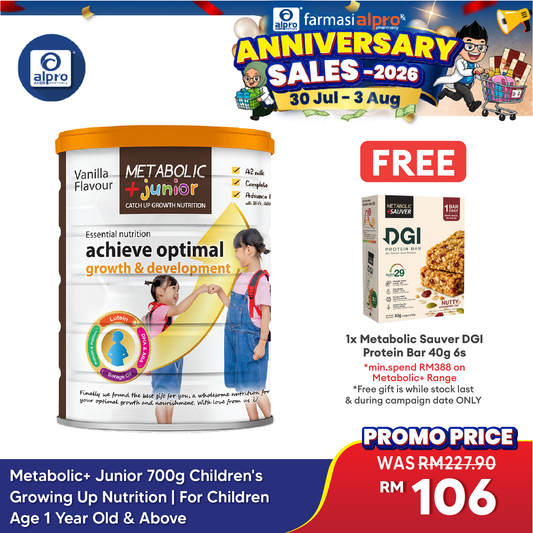 Metabolic+ Junior 700g Children's Growing Up Nutrition | For Children Age 1 Year Old & Above (NEW) Metabolic