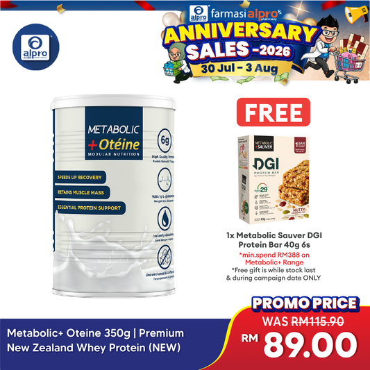 Metabolic+ Oteine 350g | Premium New Zealand Whey Protein (NEW) Metabolic