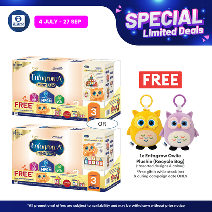 Enfagrow A+ Step 3 Original Flavour 3.48kg (FOC 20pcs Magnetic Tiles) | For Holistic Brain Development Enfagrow