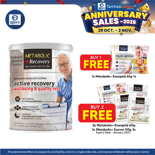 Metabolic+ Recovery 850g | Wellbeing & Quality Rest