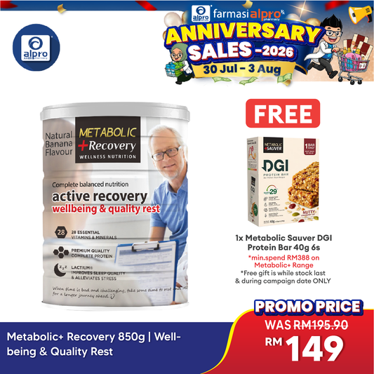 Metabolic+ Recovery 850g | Wellbeing & Quality Rest Metabolic