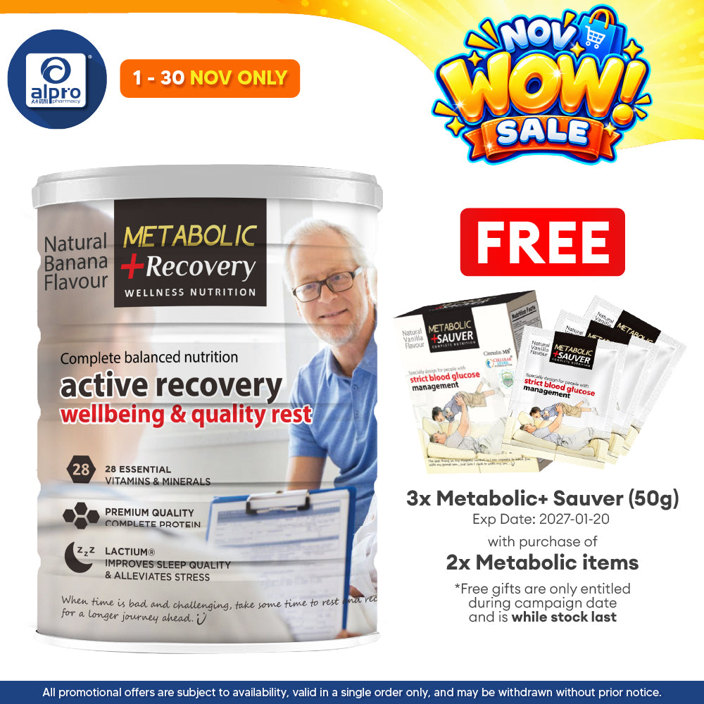 Metabolic+ Recovery 850g | Wellbeing & Quality Rest