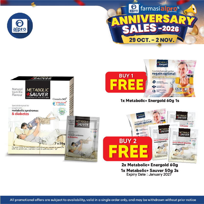 Metabolic+ Sauver 50g 7s | Blood Glucose Management