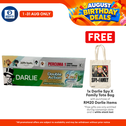 Darlie Double Action Fresh Protect 2in1 160g 2s | Free Jujutsu Kaisen Mug Darlie