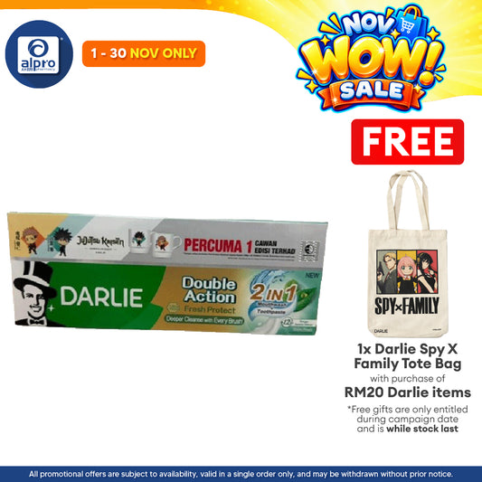 Darlie Double Action Fresh Protect 2in1 160g 2s | Free Jujutsu Kaisen Mug