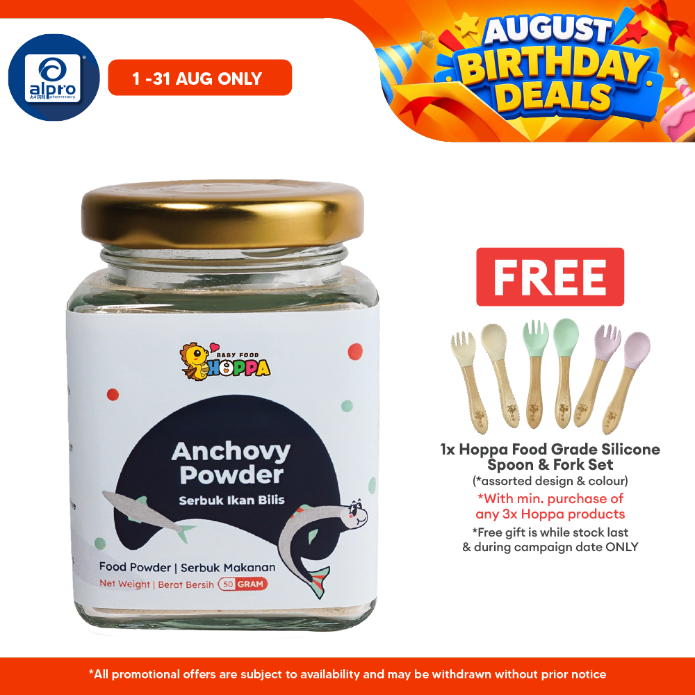 Hoppa Anchovy Powder 50g | Promote Bone & Teeth Growth Hoppa