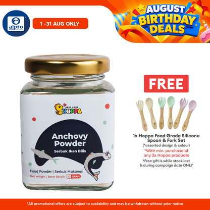Hoppa Anchovy Powder 50g | Promote Bone & Teeth Growth Hoppa