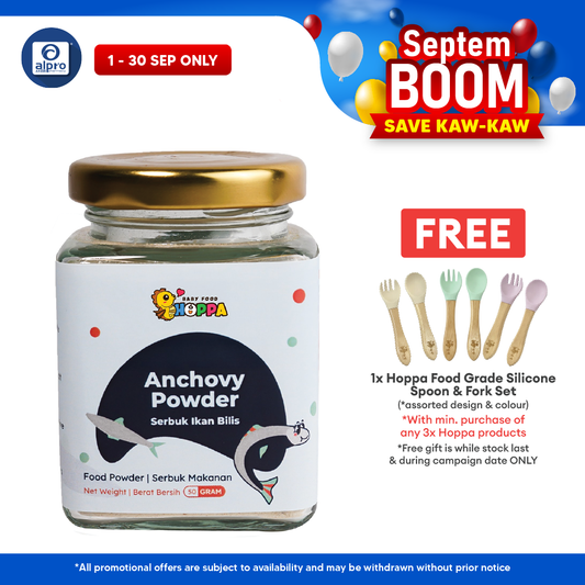Hoppa Anchovy Powder 50g | Promote Bone & Teeth Growth Hoppa