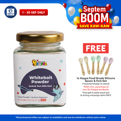 Hoppa Whitebait Powder 50g | Rich In Calcium & DHA Hoppa