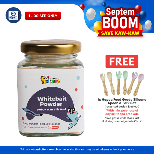 Hoppa Whitebait Powder 50g | Rich In Calcium & DHA Hoppa