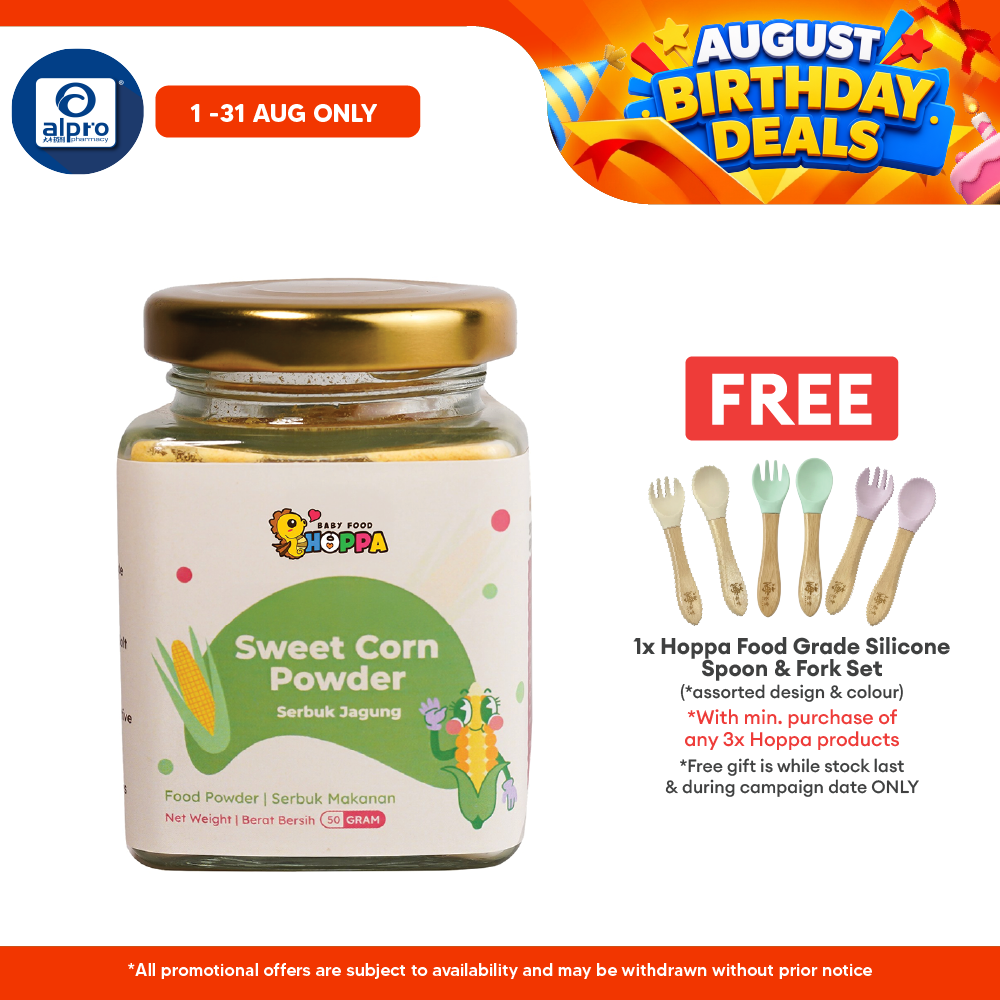 Hoppa Sweet Corn Powder 50g | Rich In Calcium & DHA Hoppa