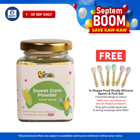 Hoppa Sweet Corn Powder 50g | Rich In Calcium & DHA Hoppa