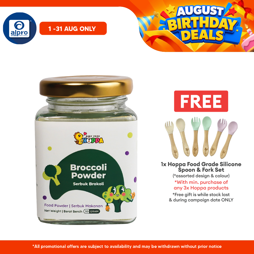 Hoppa Broccoli Powder 50g | Aids Bowel Movement Hoppa