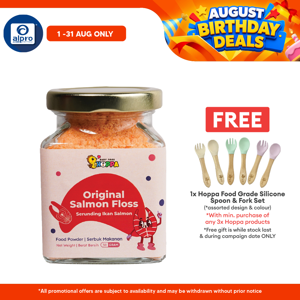Hoppa Original Salmon Floss 50g | Rich In Omega 3 & DHA Hoppa