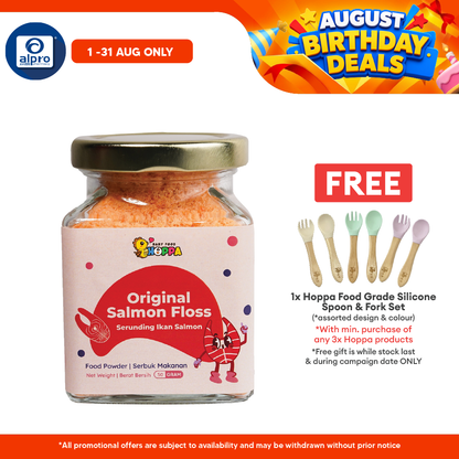 Hoppa Original Salmon Floss 50g | Rich In Omega 3 & DHA Hoppa