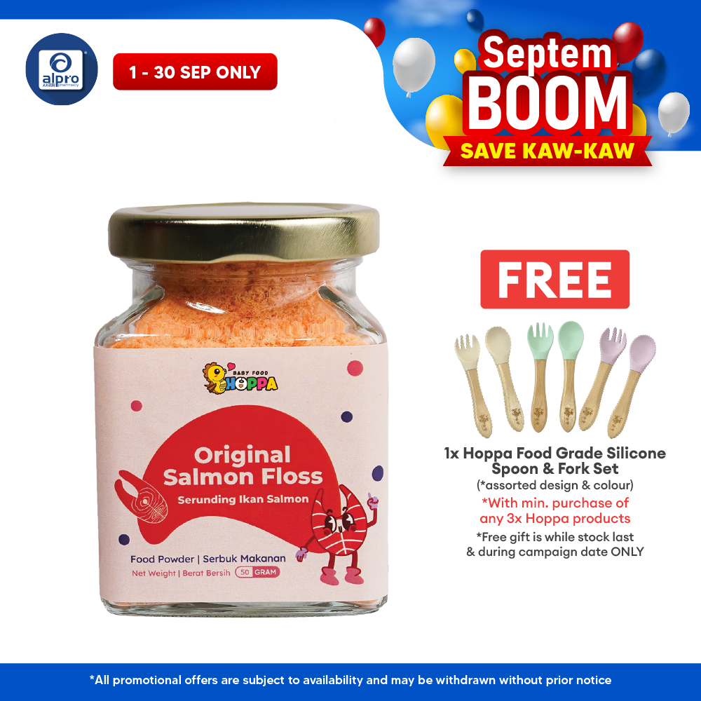 Hoppa Original Salmon Floss 50g | Rich In Omega 3 & DHA Hoppa