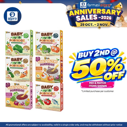 Hoppa Baby Nutri Porridge 45g (15g ×3s) | Freeze-Dried Ready Baby Meal (7 Months+)
