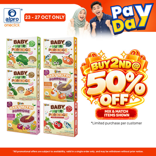 Hoppa Baby Nutri Porridge 45g (15g ×3s) | Freeze-Dried Ready Baby Meal (7 Months+)