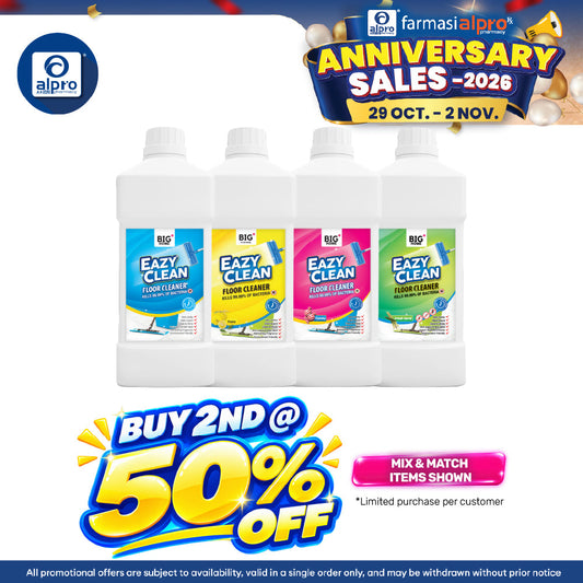 Big+ EazyClean Floor Cleaner (Floral/ Serai/ Yuzu/ Candy) 1000mL | Removes Dirt & Grime Easily