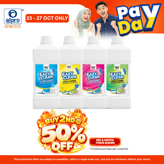 Big+ EazyClean Floor Cleaner (Floral/ Serai/ Yuzu/ Candy) 1000mL | Removes Dirt & Grime Easily