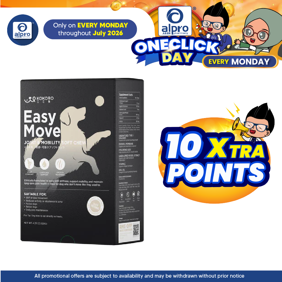 Kokoro Easy Move (Dog) - Joint & Mobility Soft Chew 30s | Lubrication & Nourishment Kokoropet